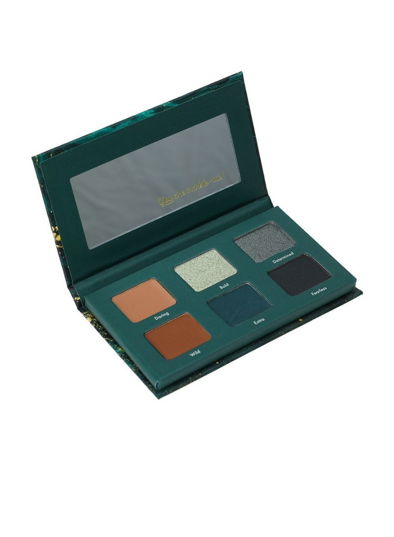 Sensi Marble Effect Forest Green 6 Shades Eyeshadow Set - Image 2